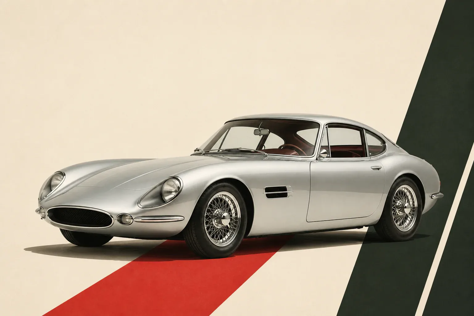 Classic grand tourer representing Vintage Vignette Zentralschweiz